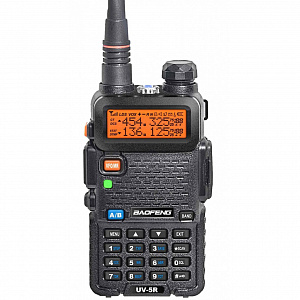 Рация Baofeng UV-5R 5W с гарнитурой черная